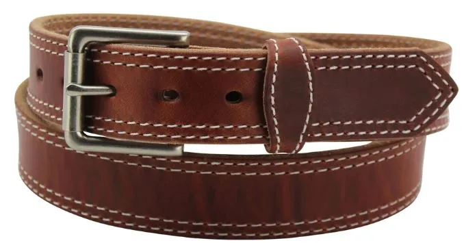 Gingerich Belts Hot Dipped Tan Double Stitched Style 8018-38