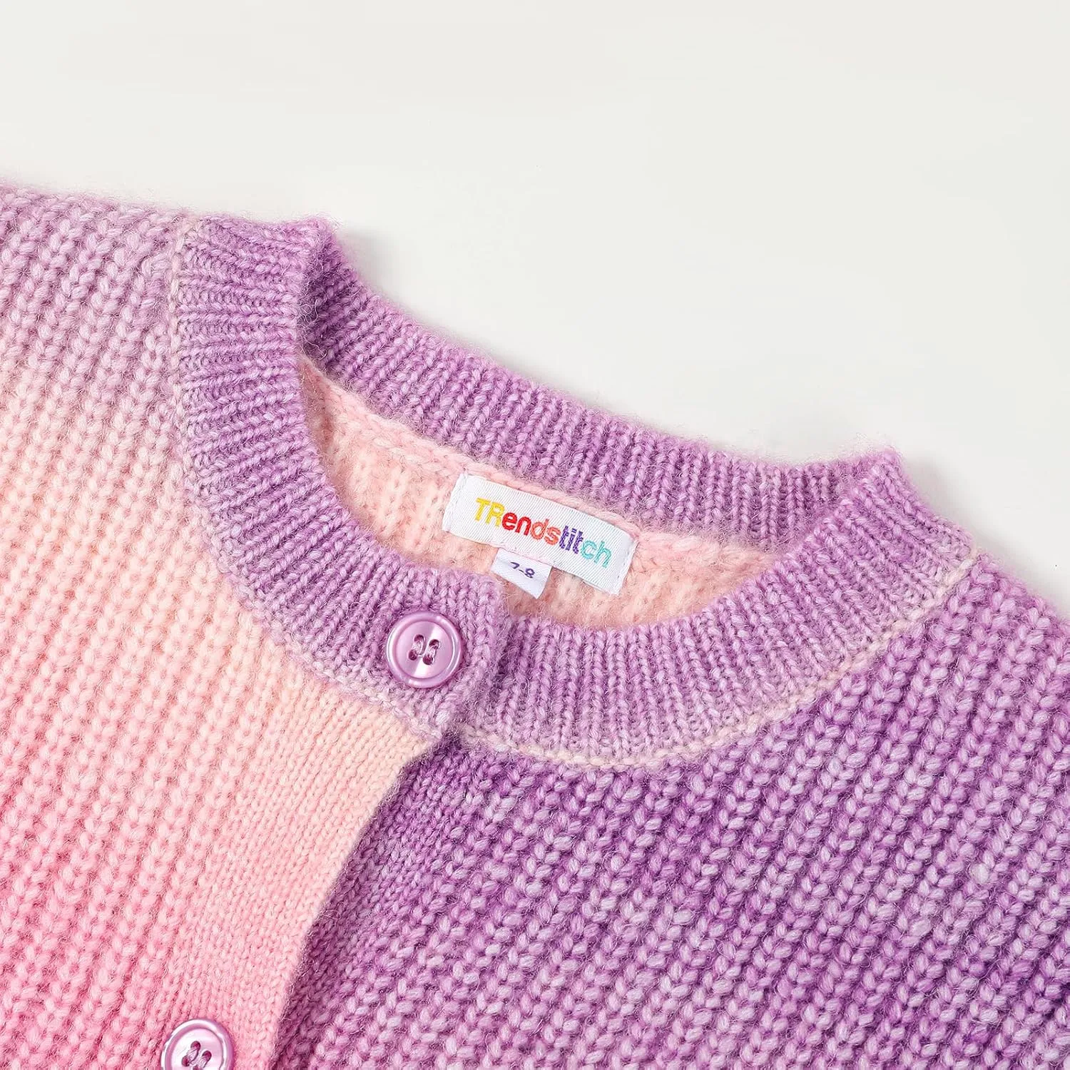 Girls' Cardigan with Button Loose Long Sleeve Shrug Sweaters Cropped Uniforms Kids Knit Sweater Outerwear