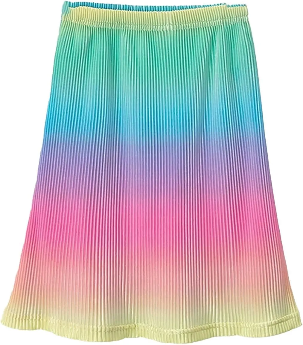Girls Holiday Casual Skirts Asymmetrical Tiered Ruffle Hem Long Swing Boho Fancy Maxi Skirt Birthday Dress