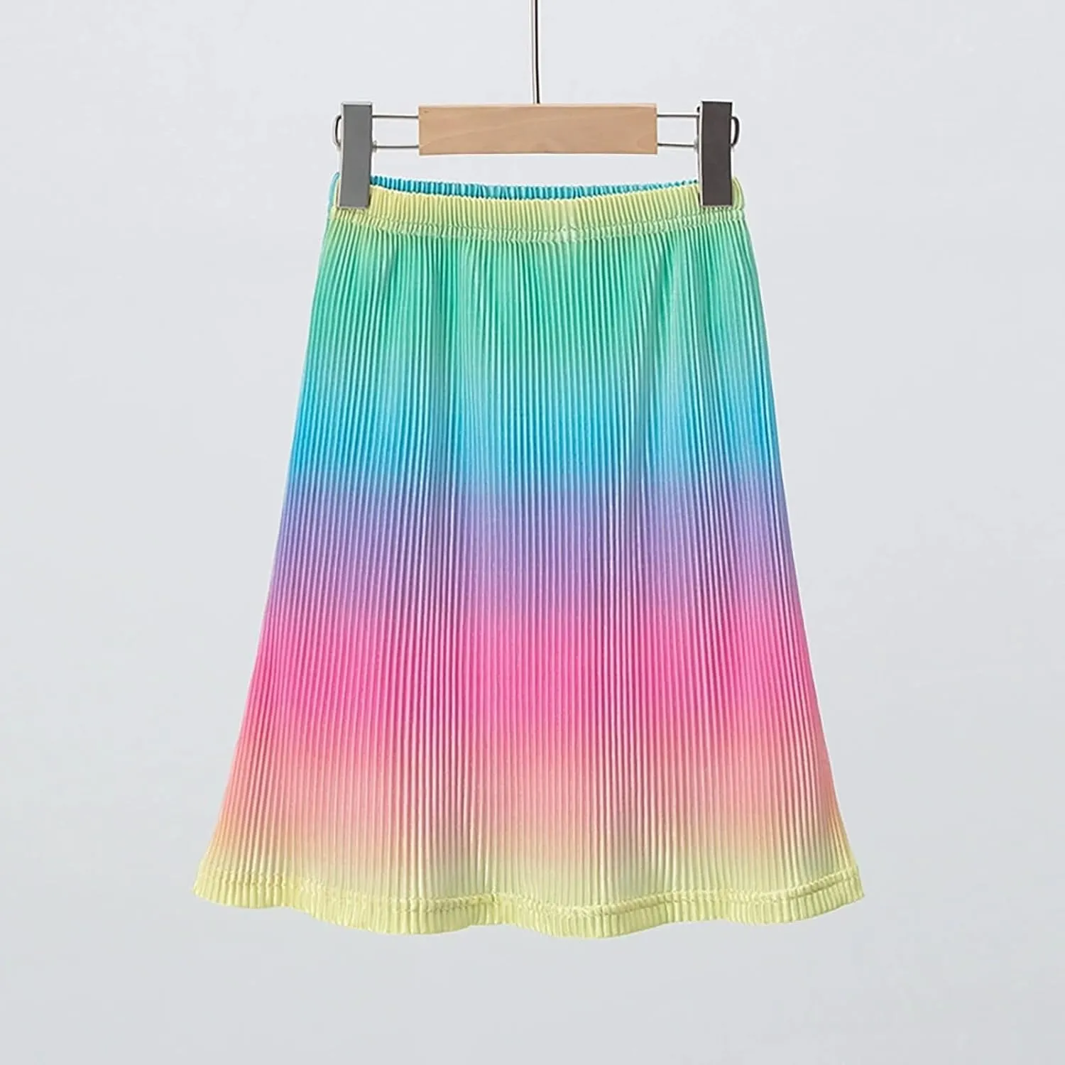 Girls Holiday Casual Skirts Asymmetrical Tiered Ruffle Hem Long Swing Boho Fancy Maxi Skirt Birthday Dress