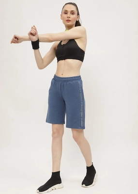 mSECRET Typography Blue Boxer Shorts Trendy Comfort LowProfileWaistband
