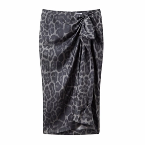 Leopard Gathered Skirt Fresh Detail