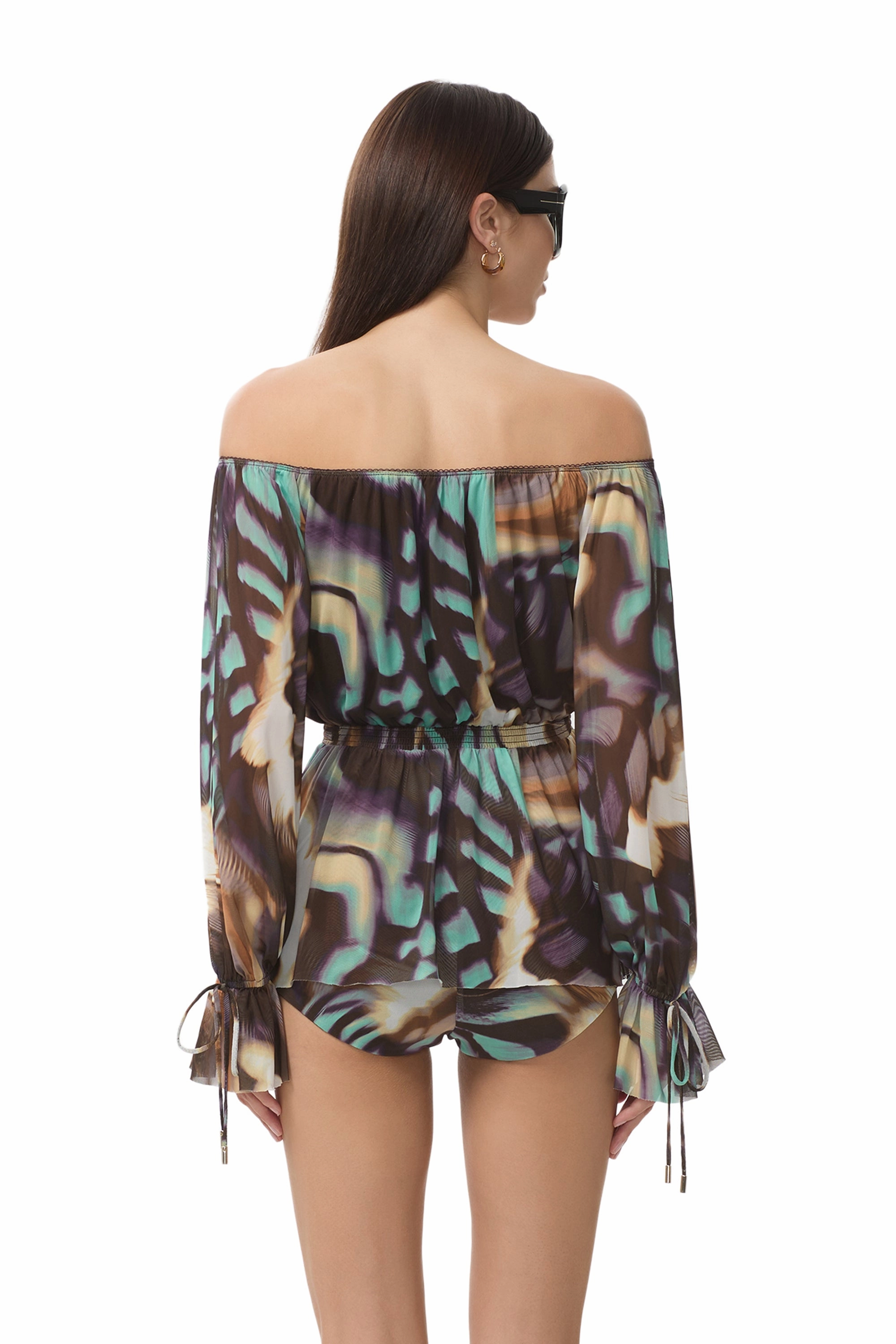 Gordon Top - Feather Swirl FlatlockSeams OdorResistantTreatment