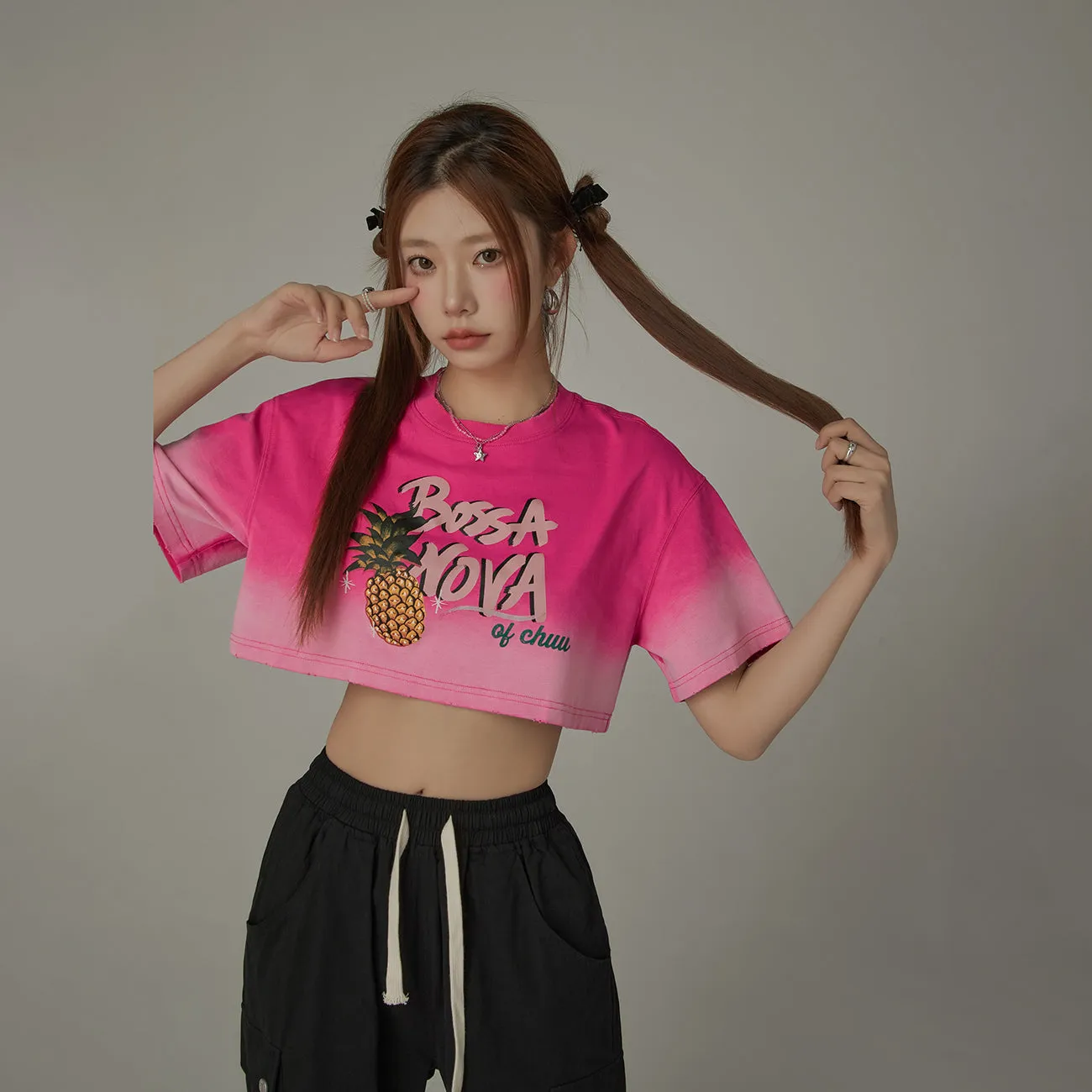 Gradient Bosa Nova Cropped T-Shirt