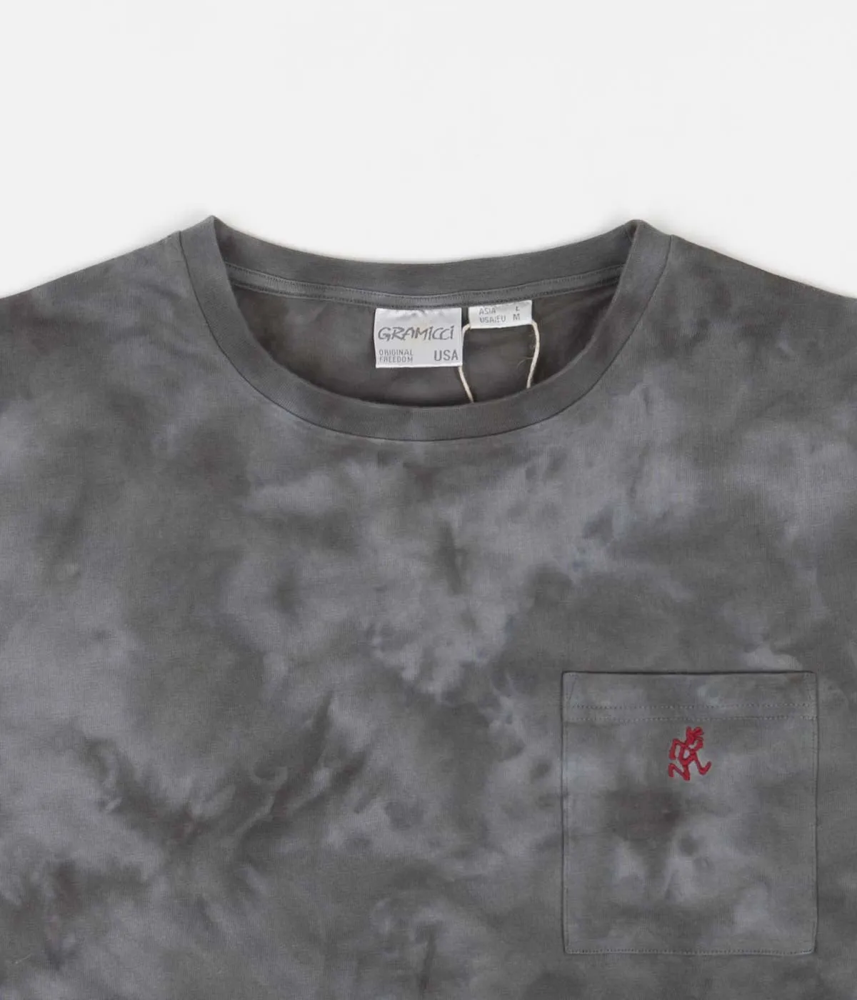 Gramicci One Point T-Shirt - Tie Dye Grey