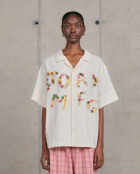Greetings Shirt SS - Petal Appliqu?? Geometric Shape