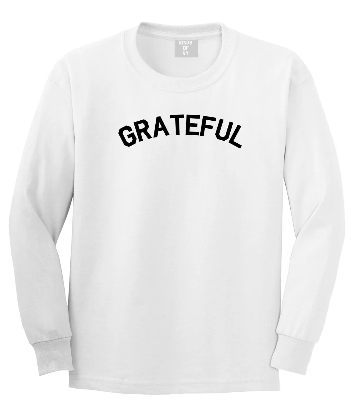 Grateful Thankful Mens Long Sleeve T-Shirt