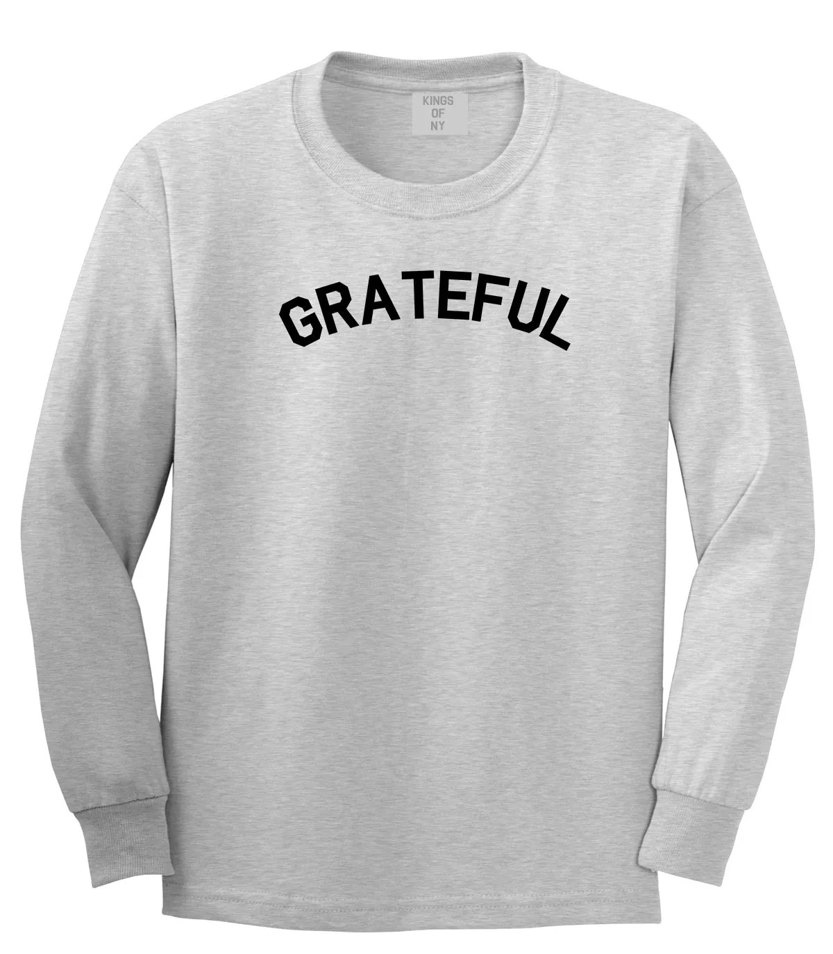 Grateful Thankful Mens Long Sleeve T-Shirt