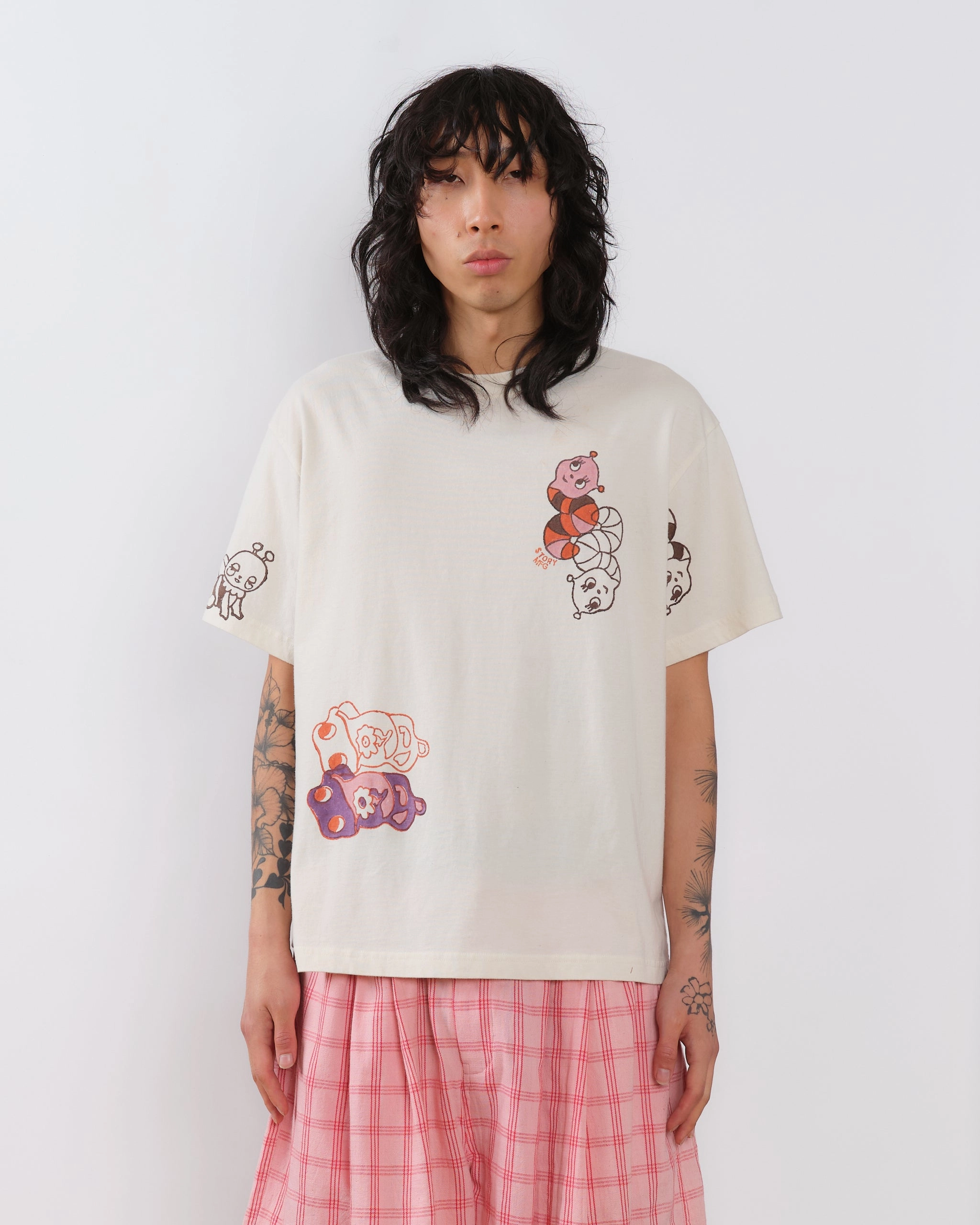 Weekend Comfort Grateful Tee SS - Ecru Earth Trip Spiral