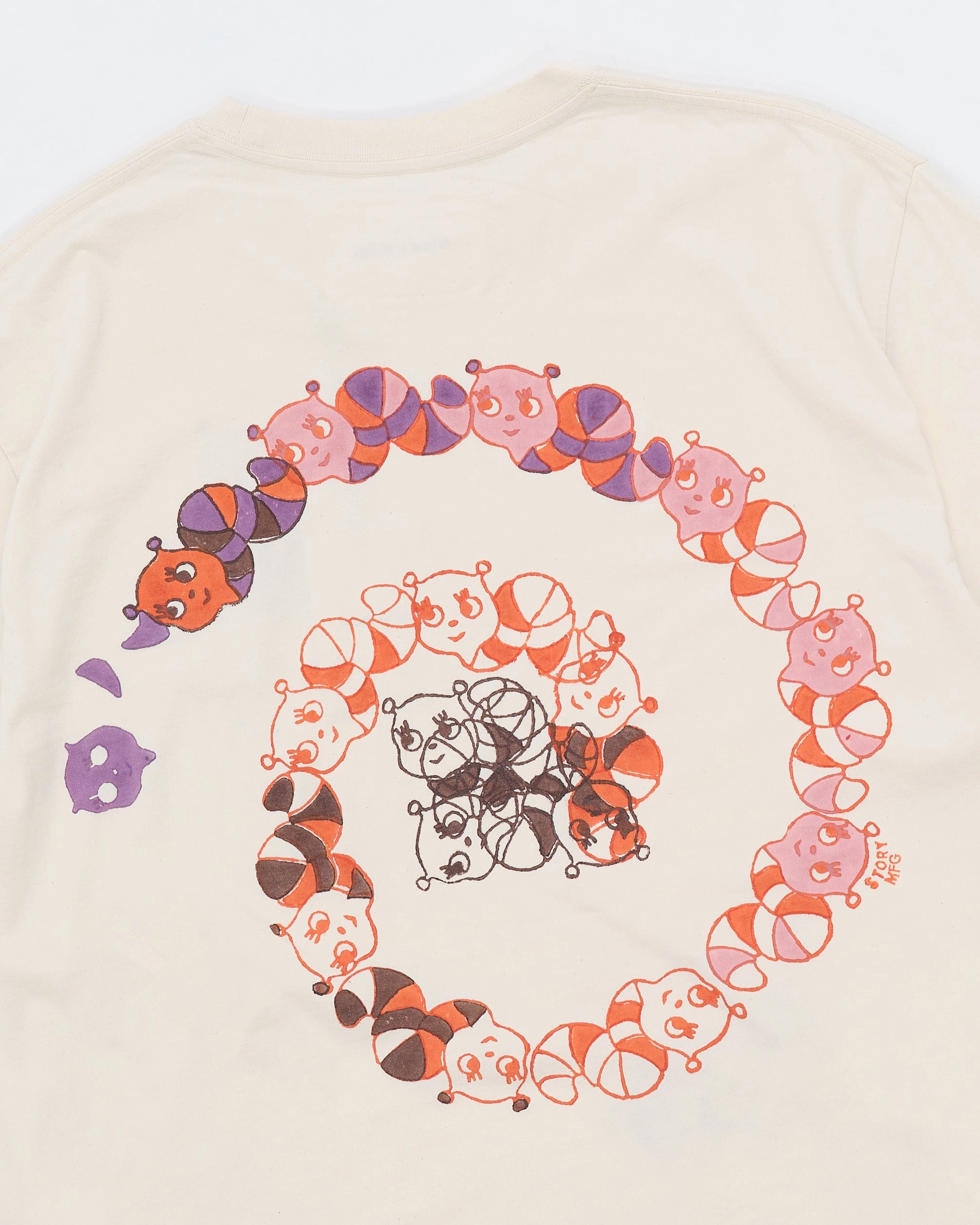 Cool Layering Grateful Tee SS - Ecru Earth Trip Spiral