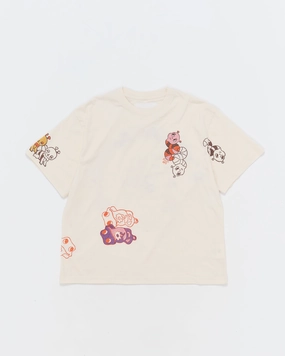 Festival wear TearResistant Fabric Grateful Tee SS - Ecru Earth Trip Spiral