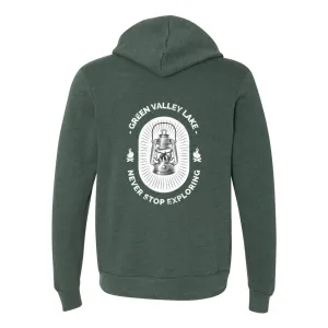 Green Valley Lake Lantern - Zip Up Hoodie