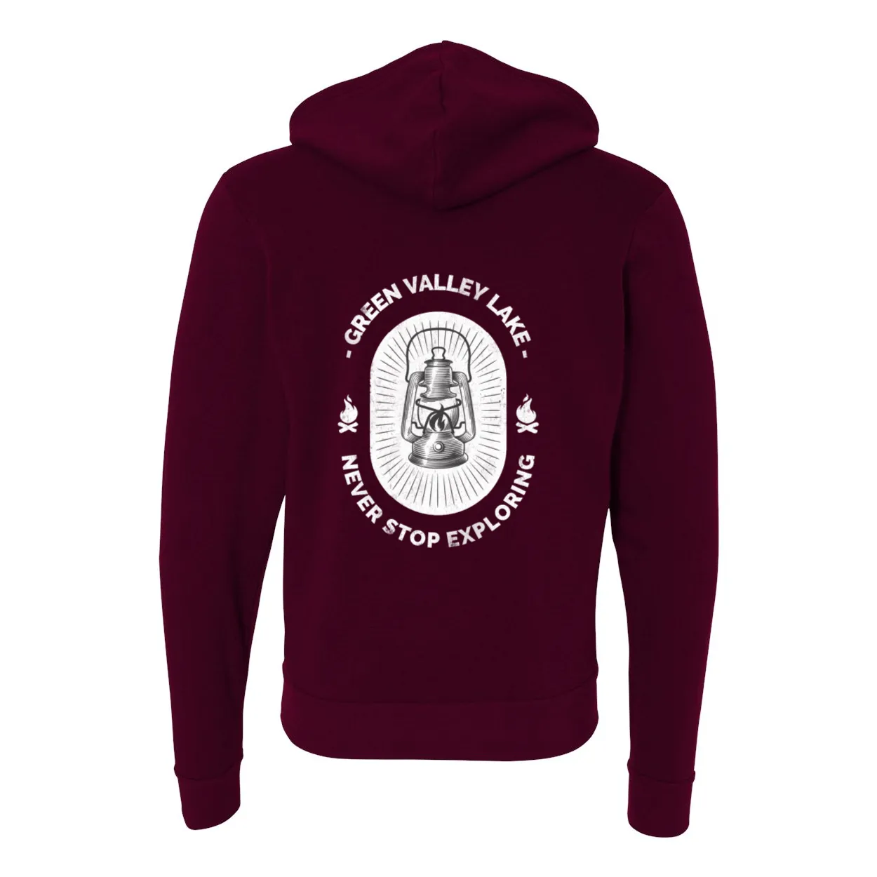 Green Valley Lake Lantern - Zip Up Hoodie