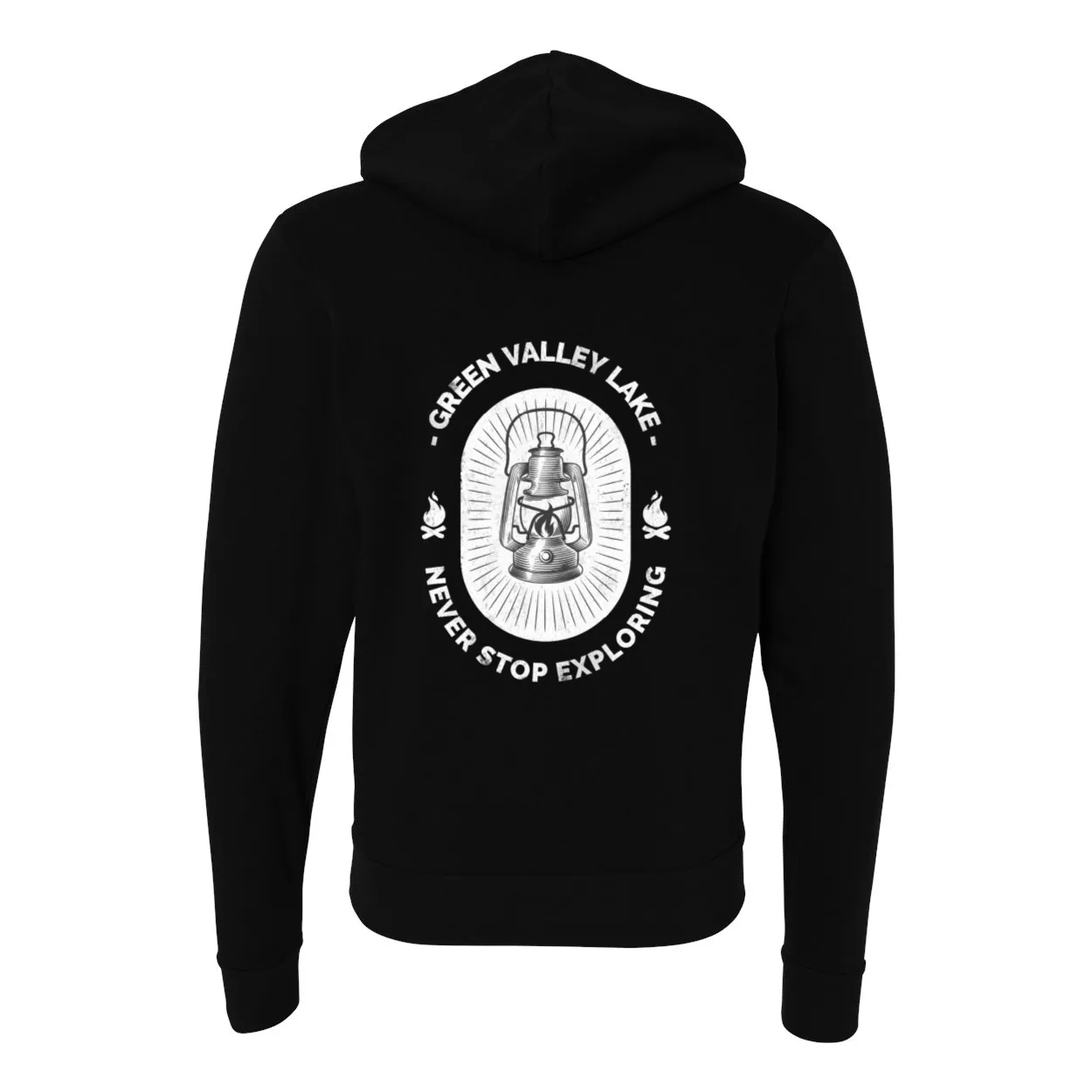 Green Valley Lake Lantern - Zip Up Hoodie