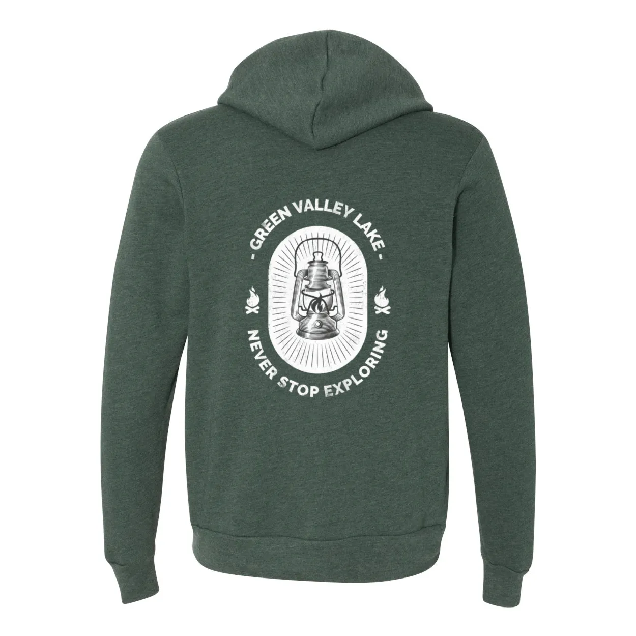 Green Valley Lake Lantern - Zip Up Hoodie