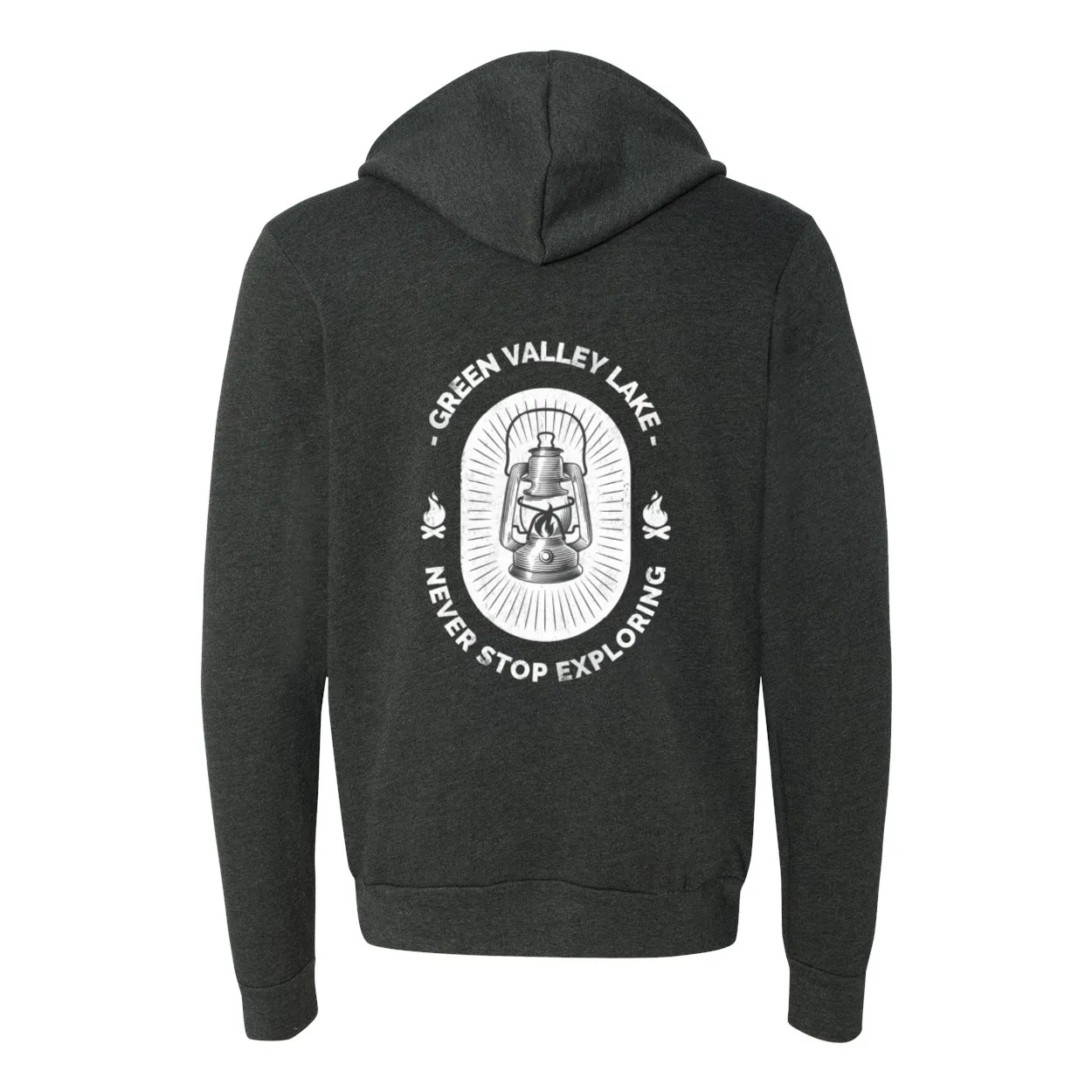 Green Valley Lake Lantern - Zip Up Hoodie