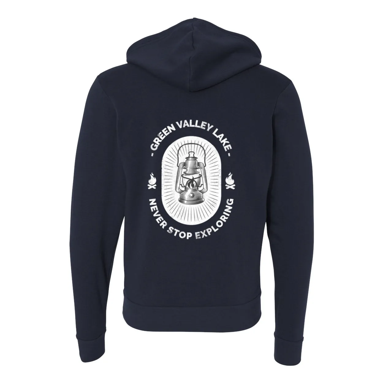Green Valley Lake Lantern - Zip Up Hoodie