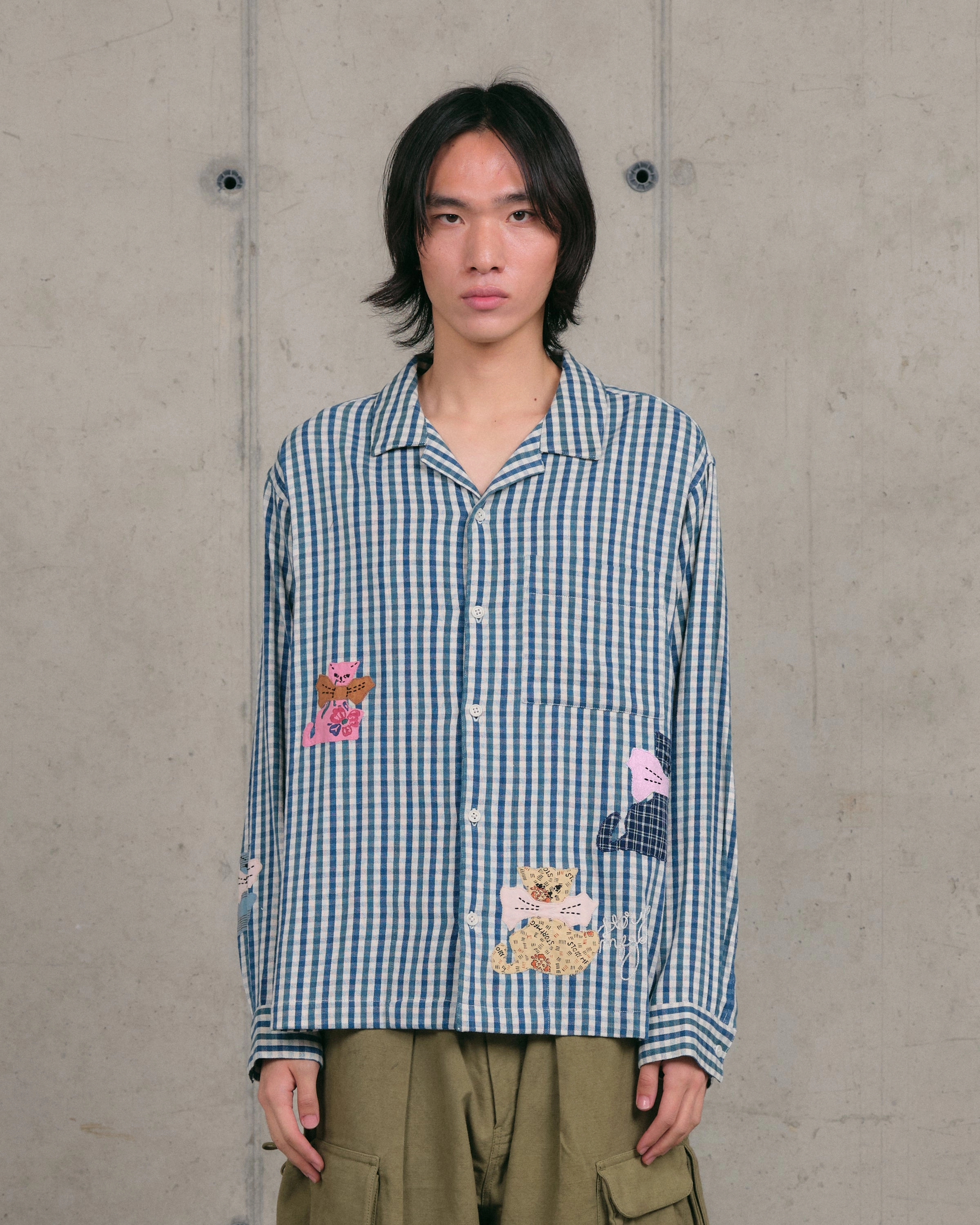 Greetings Shirt LS - Check Tales Street Chic Clean Edge Trim