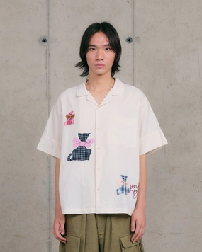 Greetings Shirt SS - Ecru Tales Easy Care