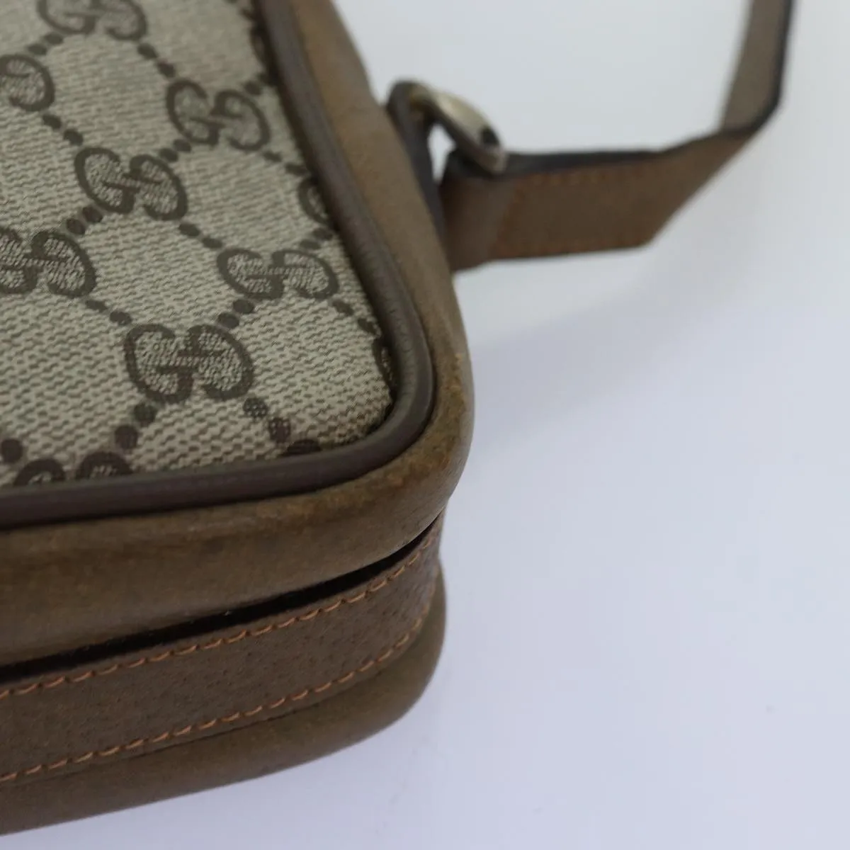 GUCCI GG Supreme Shoulder Bag PVC Beige 001 067 1282 fm3412