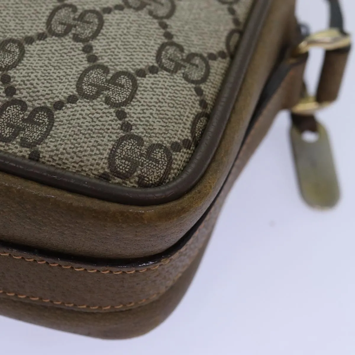 GUCCI GG Supreme Shoulder Bag PVC Beige 001 067 1282 fm3412