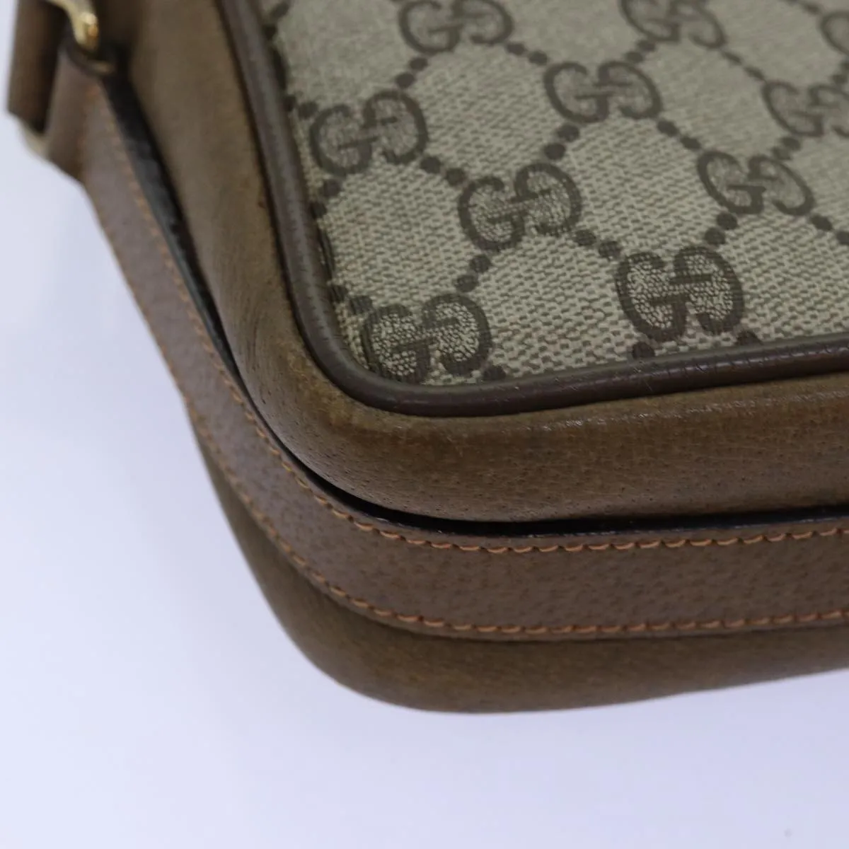 GUCCI GG Supreme Shoulder Bag PVC Beige 001 067 1282 fm3412