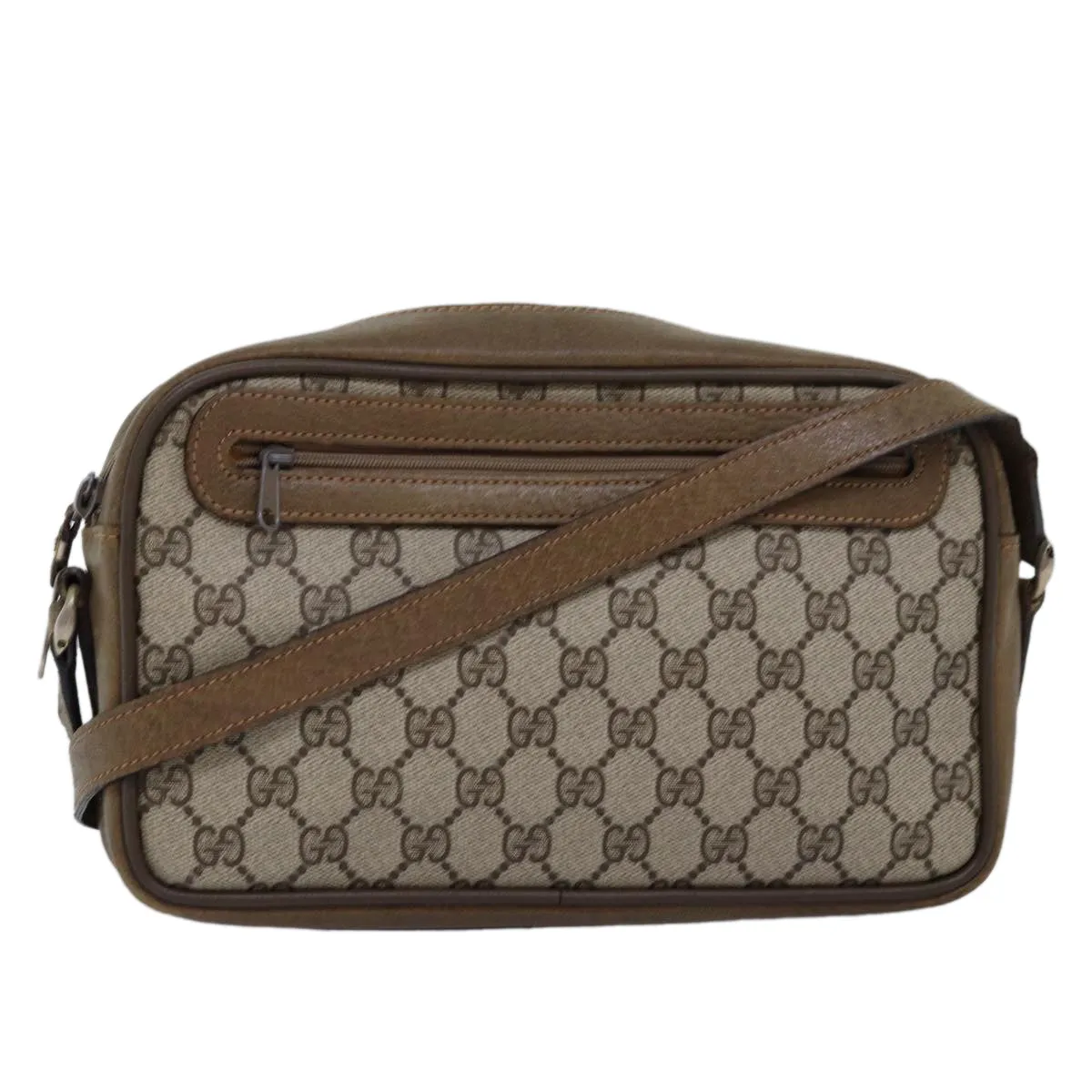 GUCCI GG Supreme Shoulder Bag PVC Beige 001 067 1282 fm3412