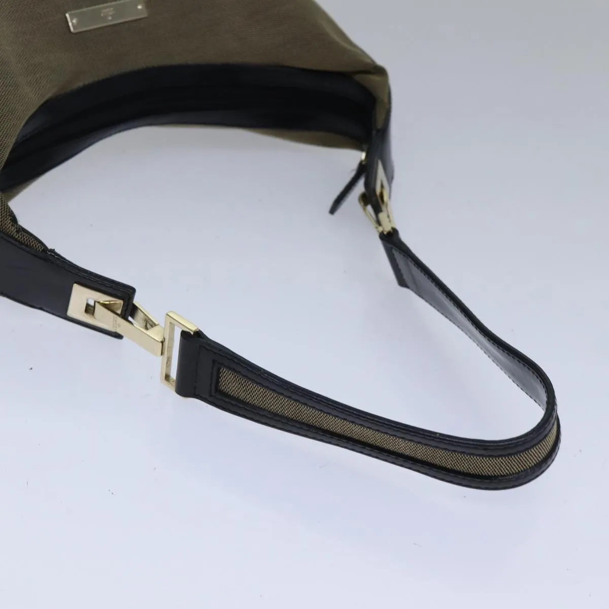 GUCCI Shoulder Bag Canvas Beige ac3261