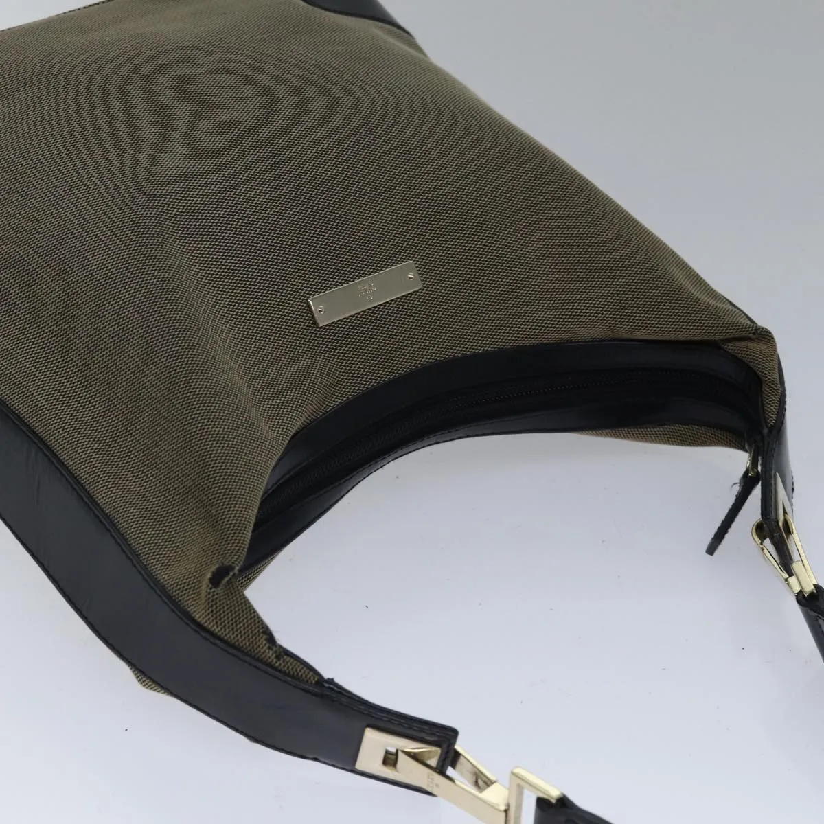 GUCCI Shoulder Bag Canvas Beige ac3261