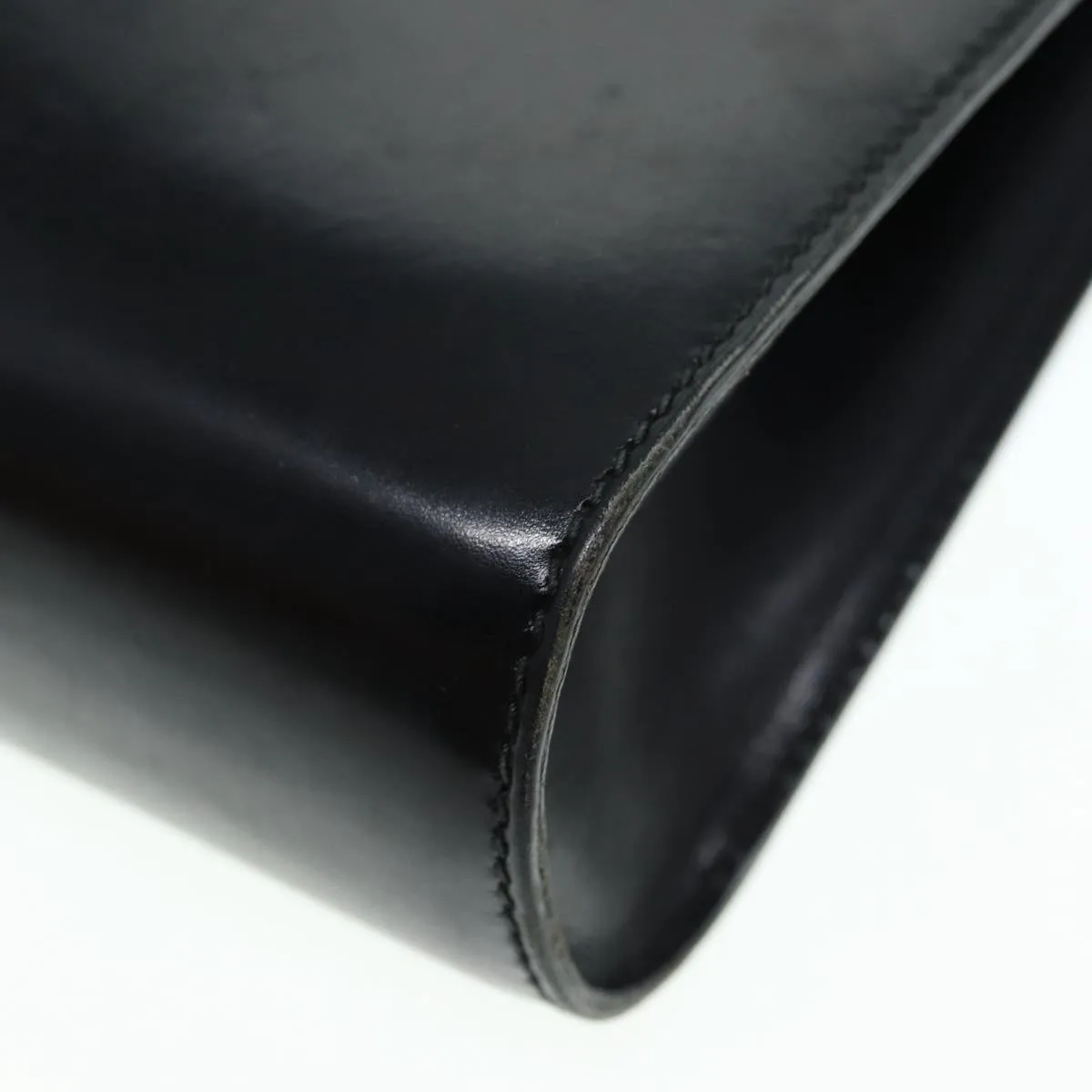 GUCCI Shoulder Bag Leather Black Gold ep5586