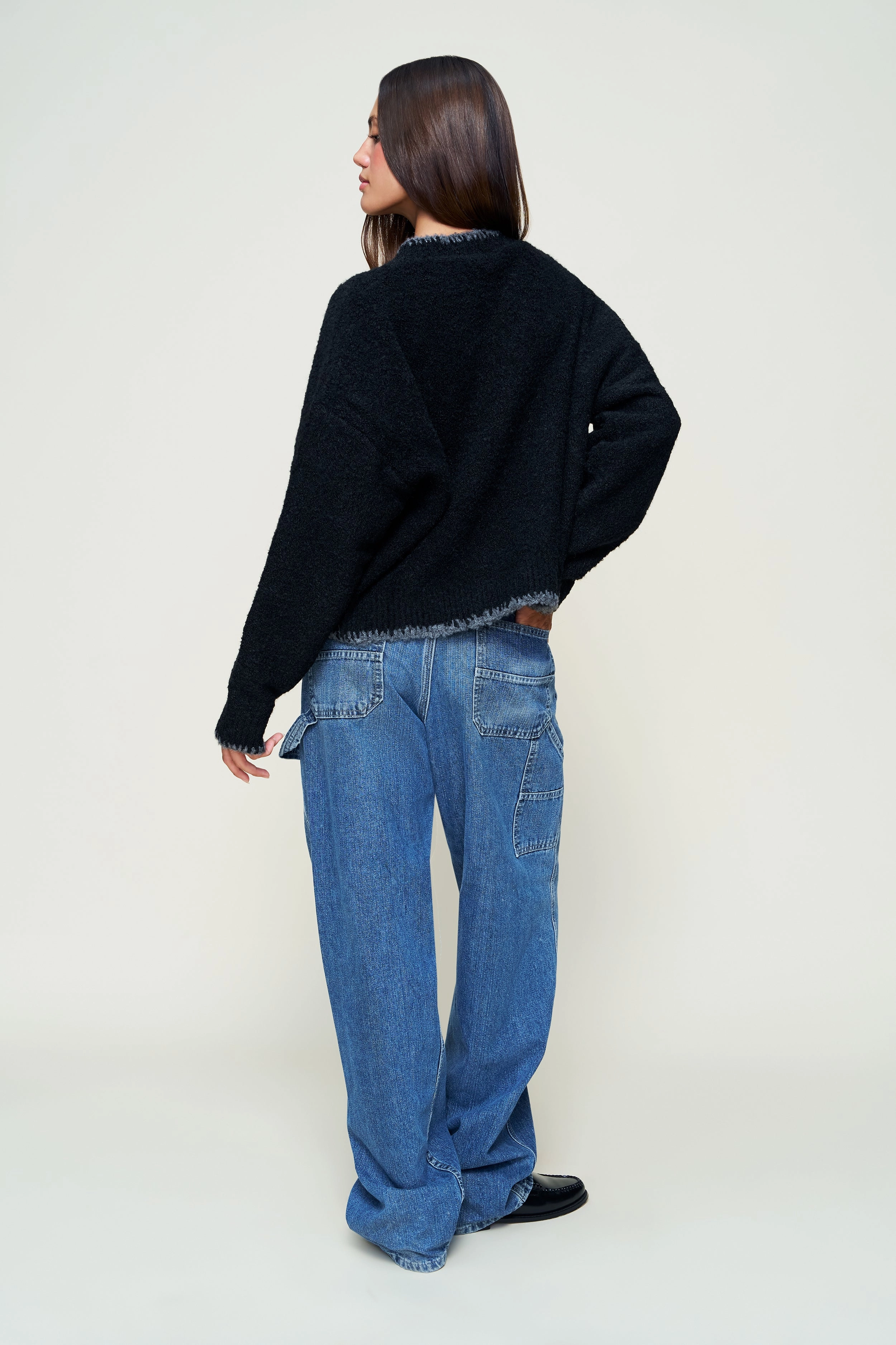 MultiPly Yarn Construction Guizio Heart Wool Sweater