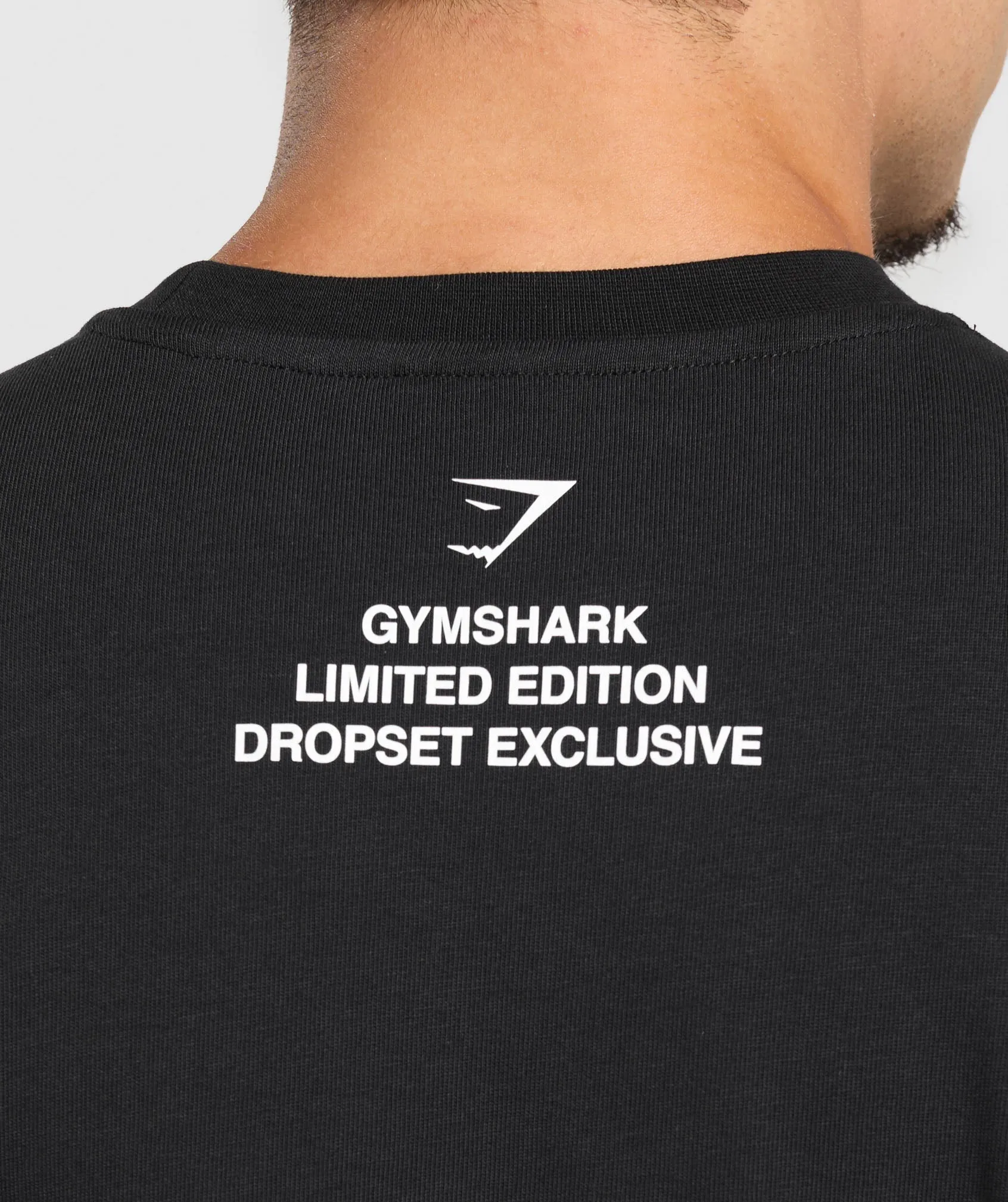 Gymshark Mens Athlete Bootleg Graphic T-Shirt - Black