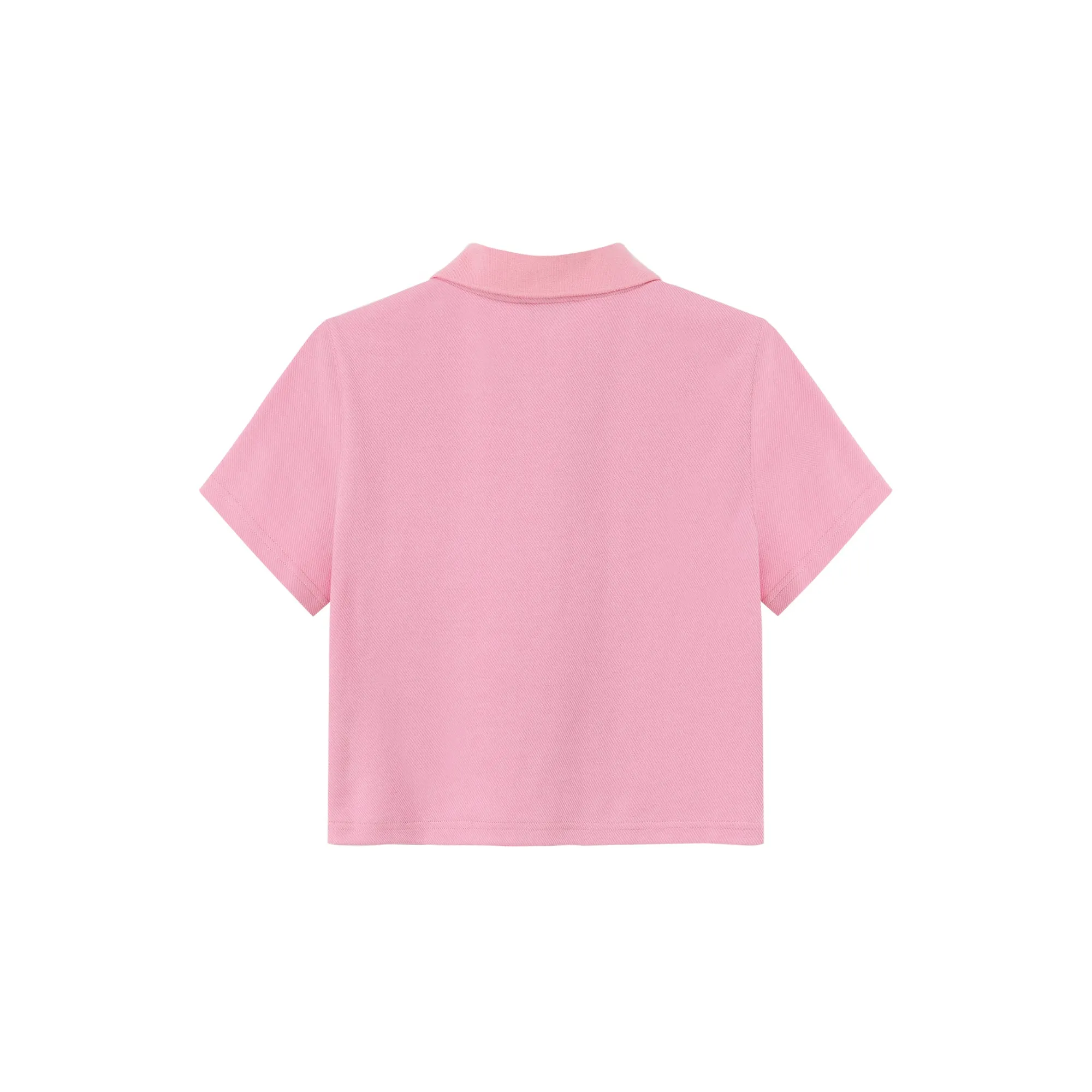Half-Zip Cropped T-Shirt