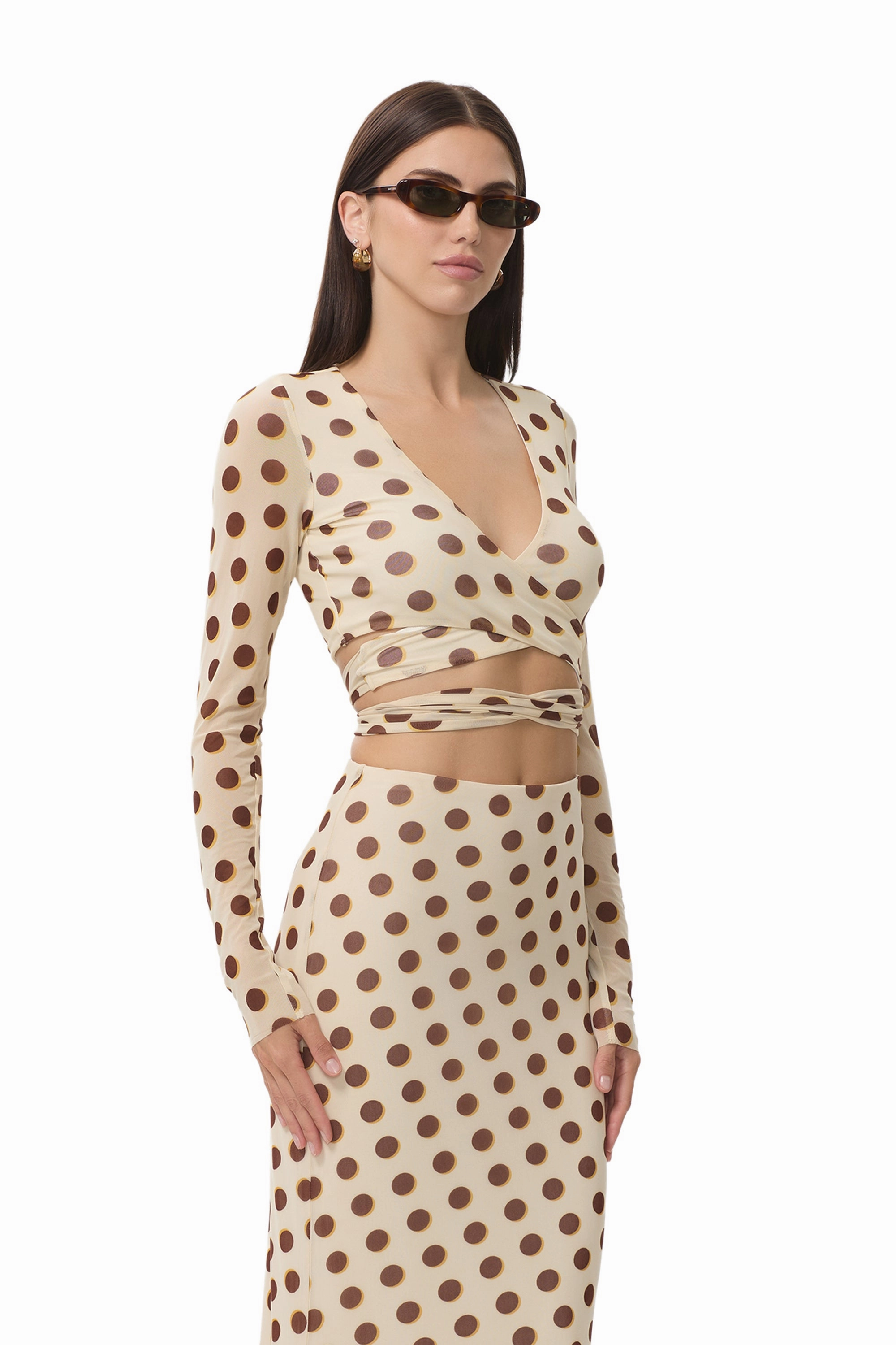 Halsey Top - Gold Halo Dot OdorResistant Coating