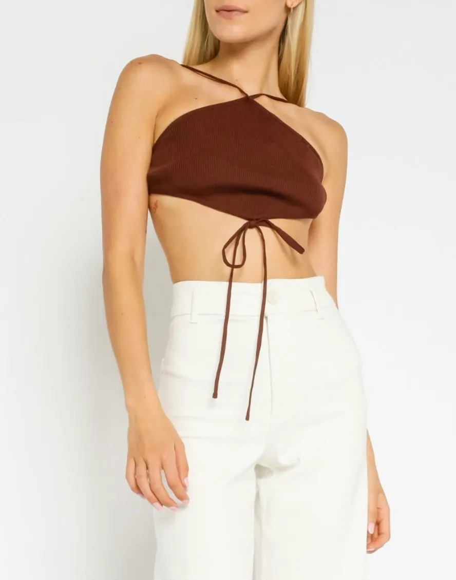 Halter Tie Crop Top