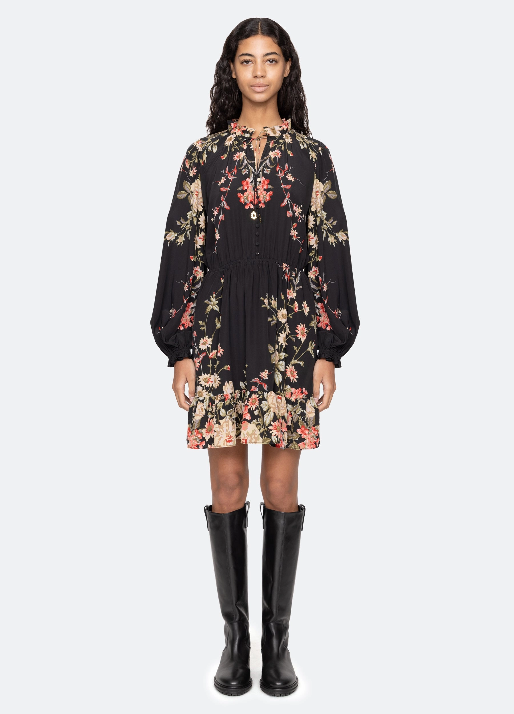 Luxury-Fabric Jolie Mini Dress