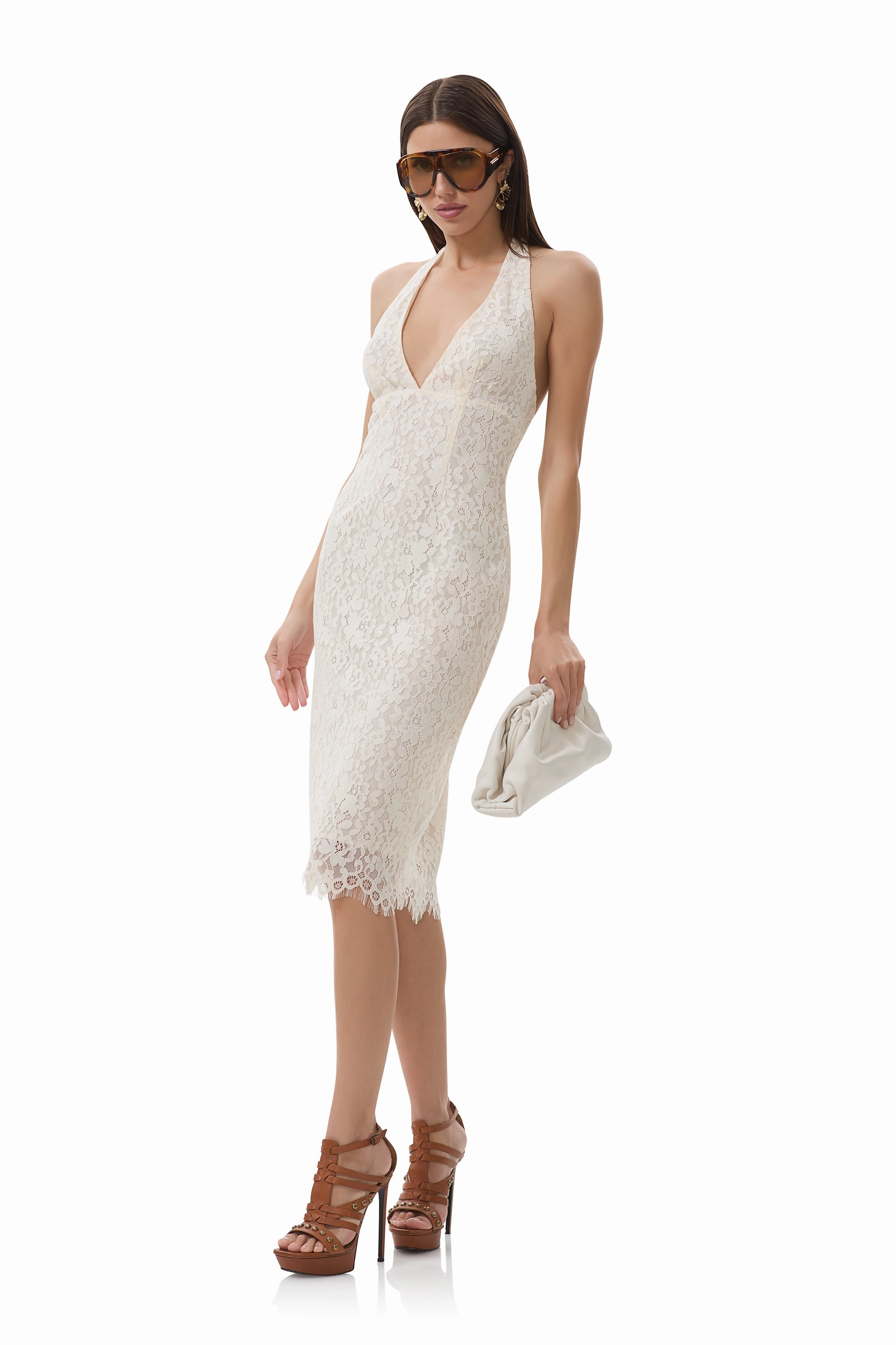Cold-Shoulder Hanson Dress - Gardenia
