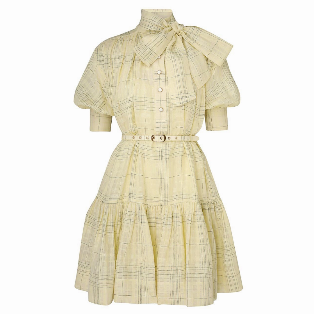 Cozy Layer Feel Good Harmony Check Mini Dress