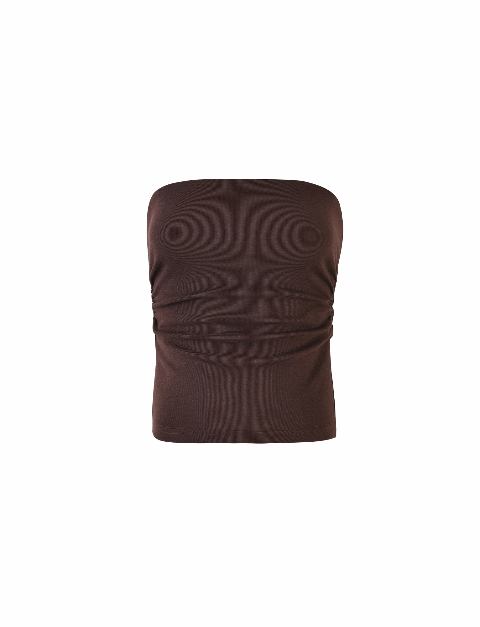 AllDay Comfort Tech RibbedTexture HARRIETT RIB TOP - BROWN : CHOCOLATE