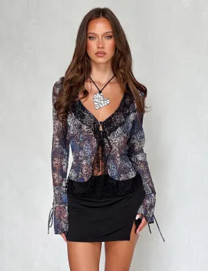 Bold Statement Floor Length HAVANA SKORT - BLACK