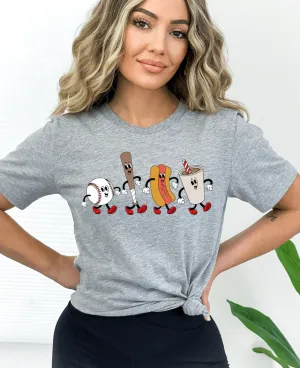 Hazel Blues® | Baseball Cartoon Graphic Tee