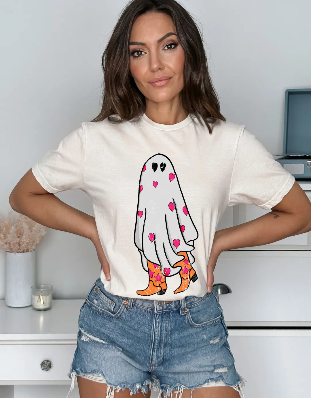 Hazel Blues® |  Boo in Boots Graphic Tee