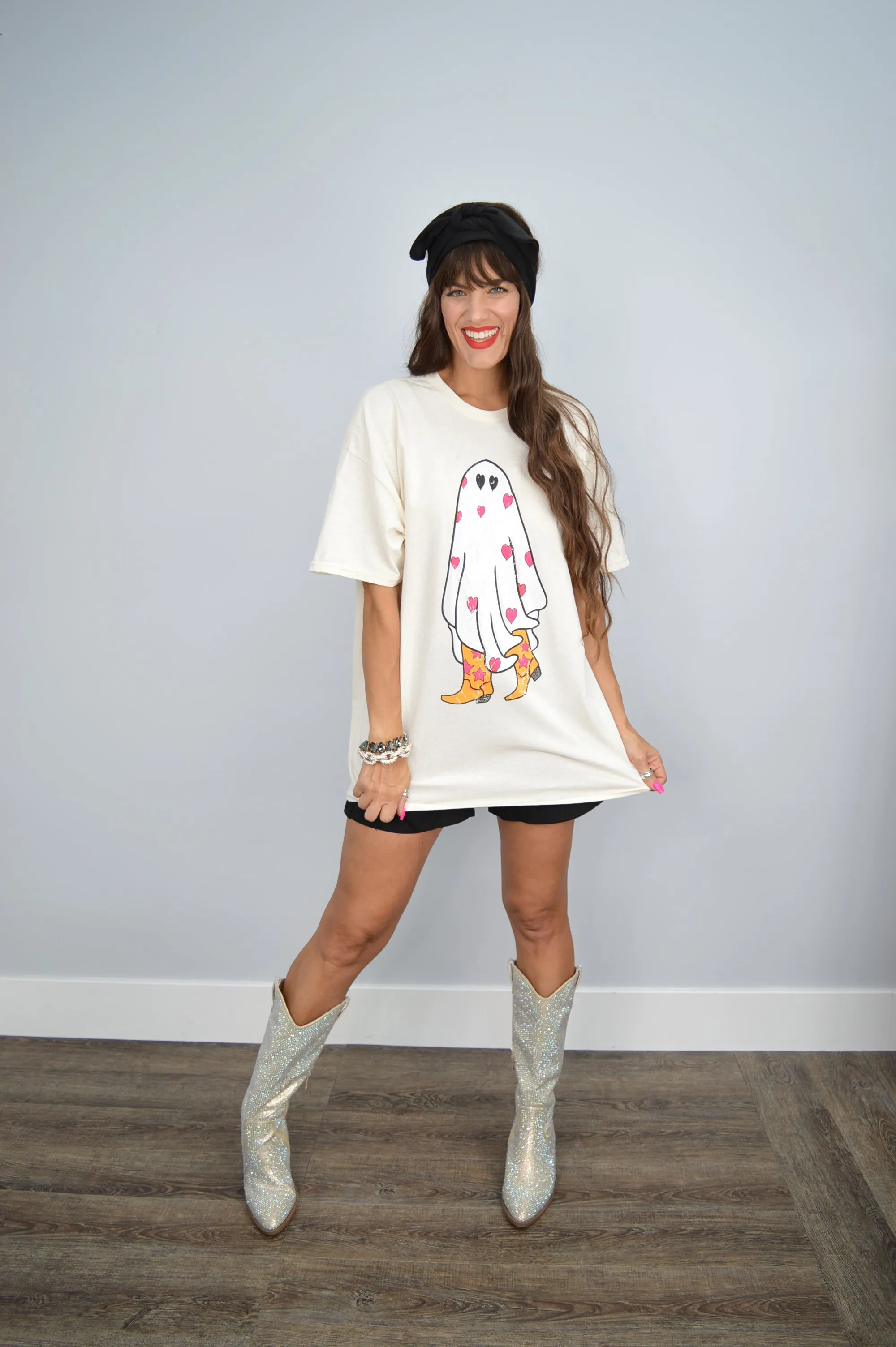 Hazel Blues® |  Boo in Boots Graphic Tee
