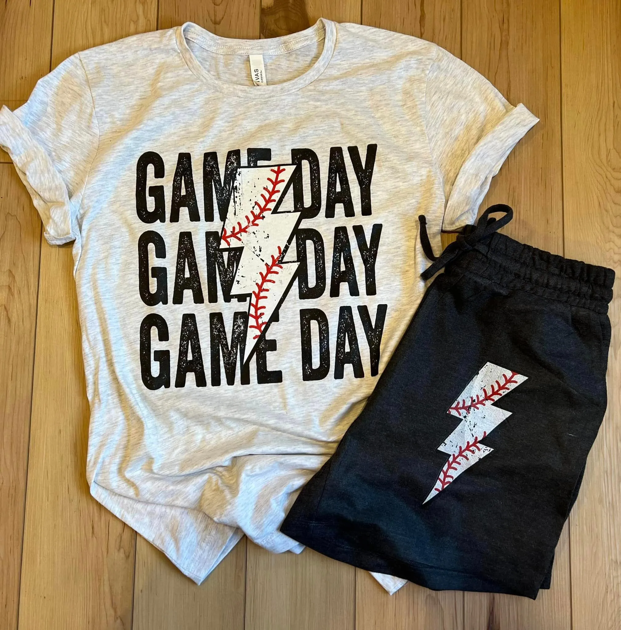 Hazel Blues® | Game Day Bolt Tee OR Shorts