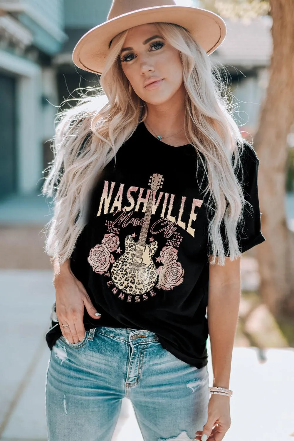 Hazel Blues® | NASHVILLE MUSIC CITY Graphic Tee