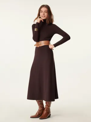 Occasion Ready Heat-Tech Turtleneck Midi Dress
