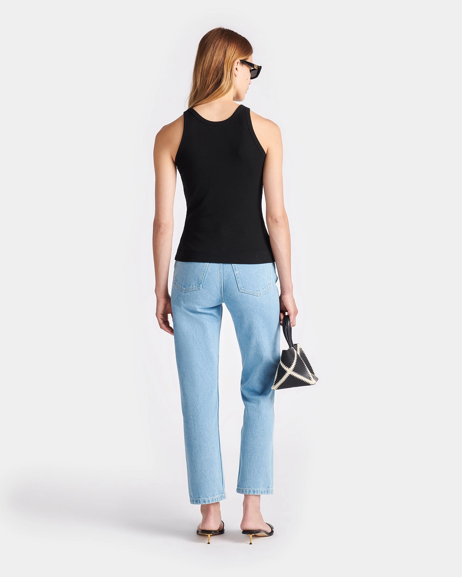 Herve - Ribbed-Jersey Tank Top - Black All-Purpose Wear Overlock Edging