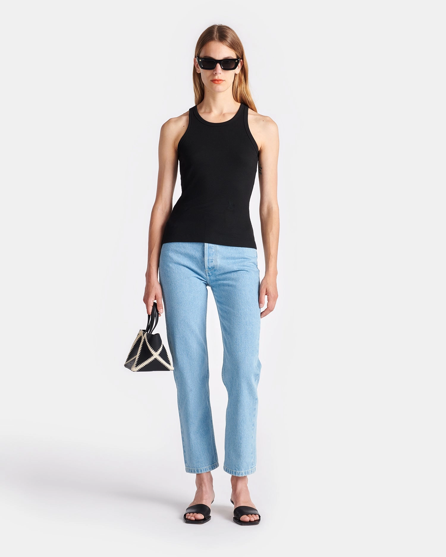 HighElasticity Thread Herve - Ribbed-Jersey Tank Top - Black
