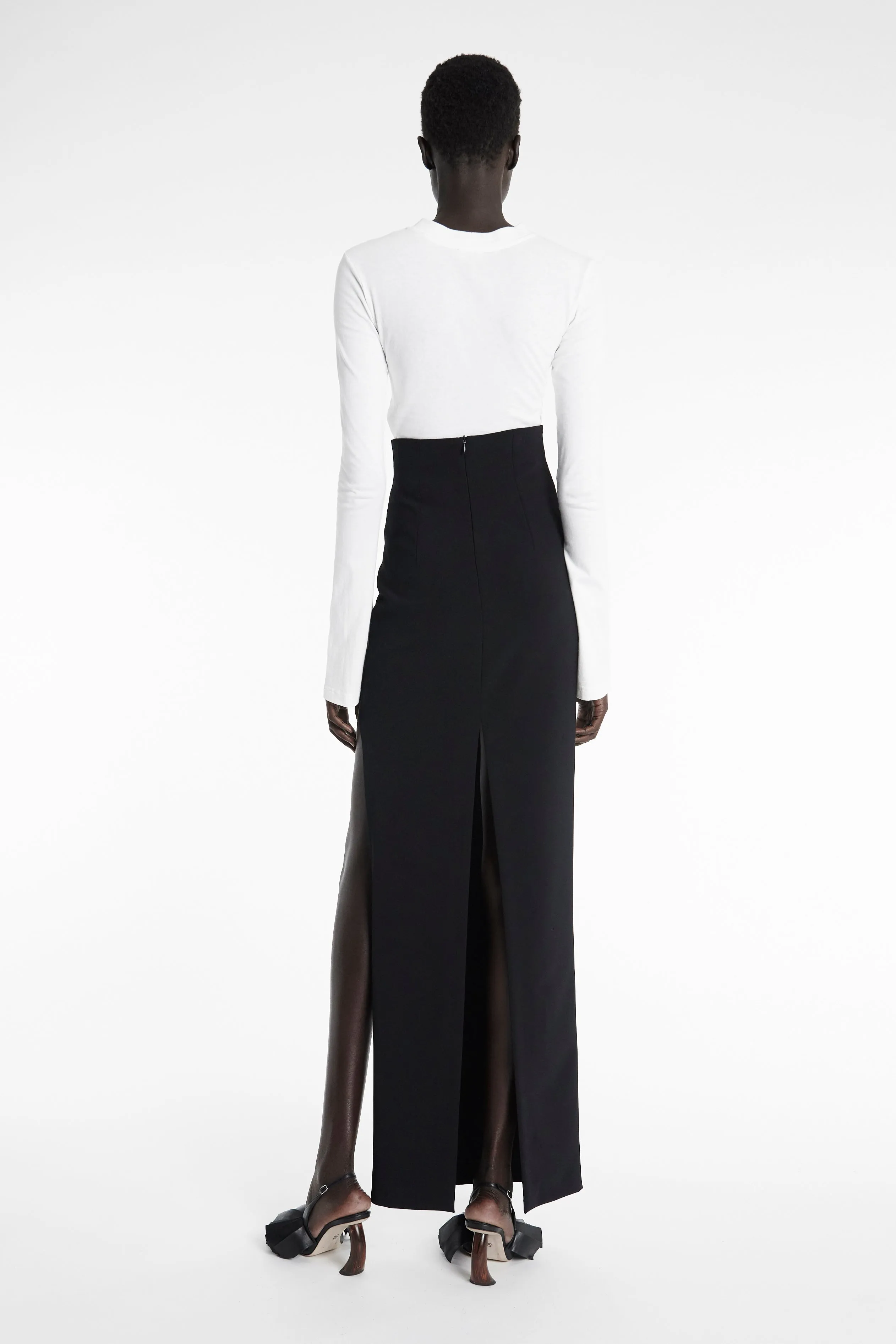 Plant Based Material Pencil Skirt Black