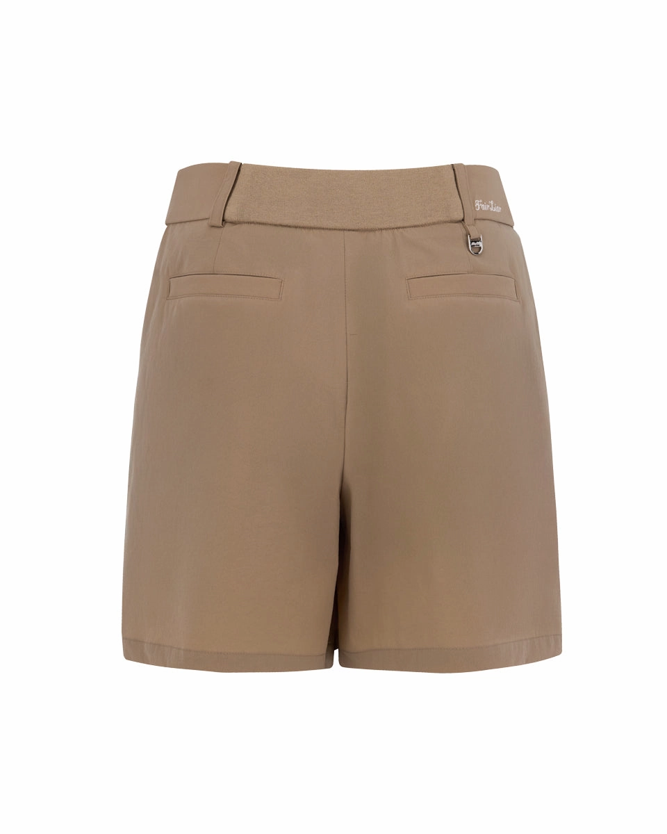 Classic Appeal Hidden Culottes Short Pants - Beige